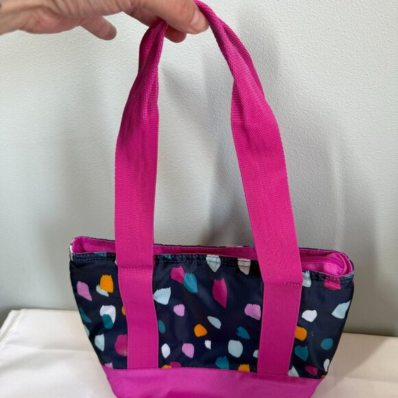 Arctic Zone Insulated Cooler 8 Can Capacity Fashion Tote Lunch Bag Zipper Pocket - Picture 8 of 9